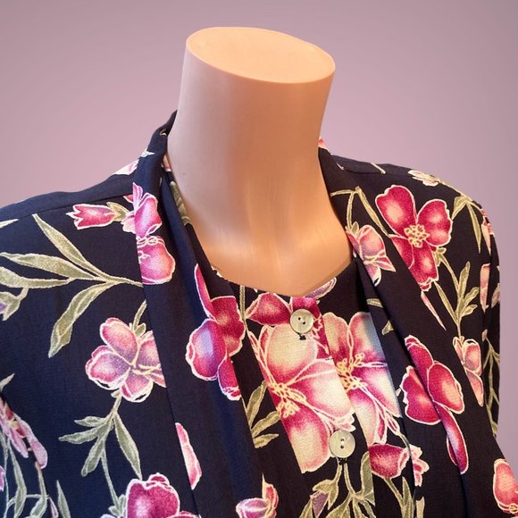 NWOT Vintage Jaclyn Smith Short Sleeve Blouse Top Size M - Picture 4 of 9